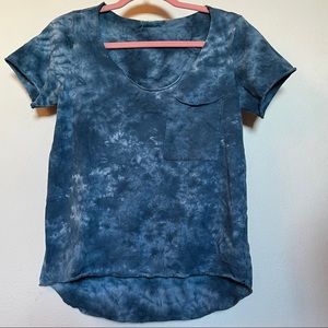 Big Star | Blue Raw Hemmed Tee